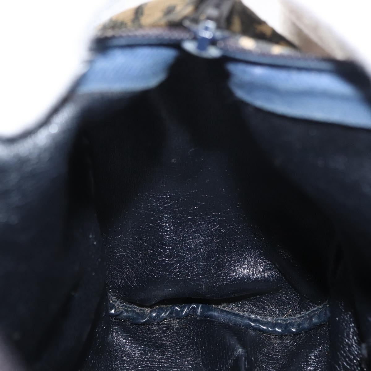 Christian Dior Vintage Trotter Handbag Canvas, NAVY, CANVAS, Handbag