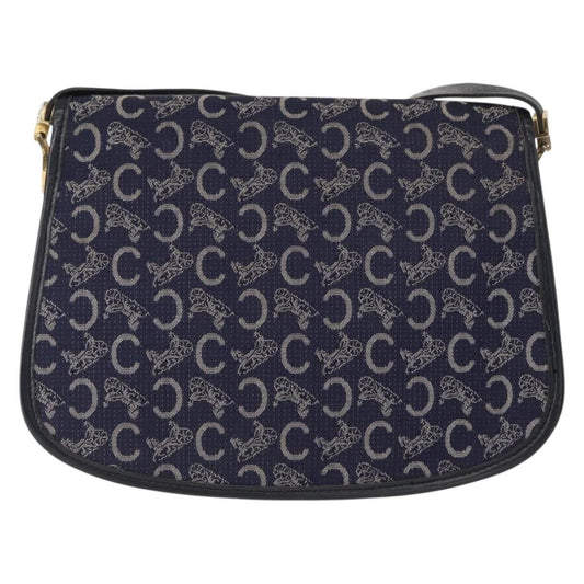 Celine C Sulky Shoulder bag Canvas, NAVY, CANVAS, Shoulder bag