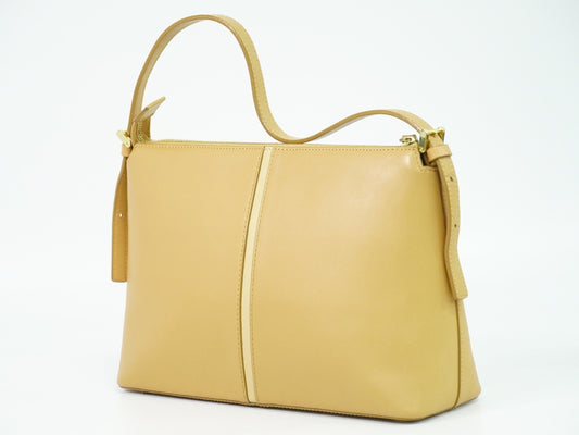 Burberry Nova check Shoulder bag Leather, BEIGE, LEATHER, Shoulder bag