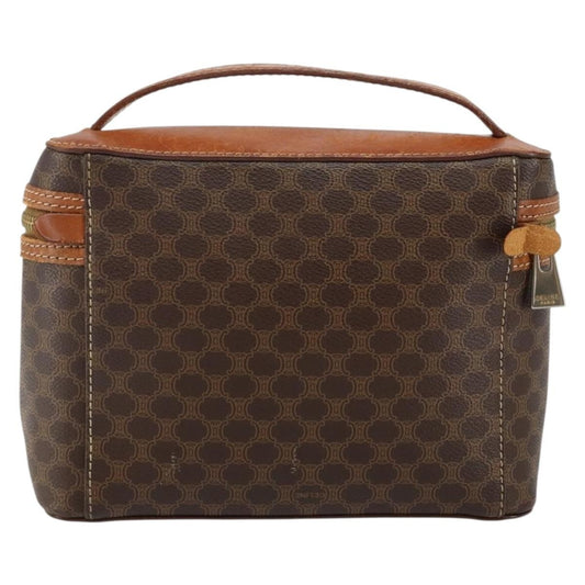 Celine Macadam Vanity Bag Canvas, BROWN, CANVAS, Travel bag