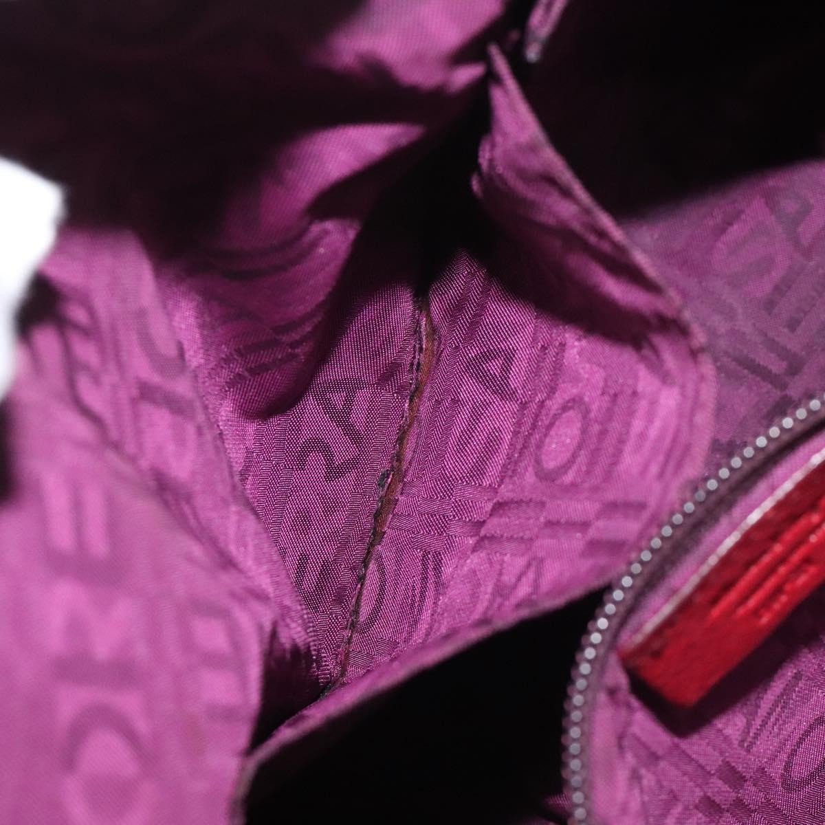 Salvatore Ferragamo Gancini handbag Leather, RED, LEATHER, Handbag