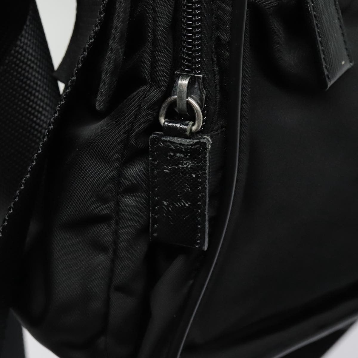 Prada Vintage Shoulder Bag Tessuto, BLACK, NYLON, Shoulder bag