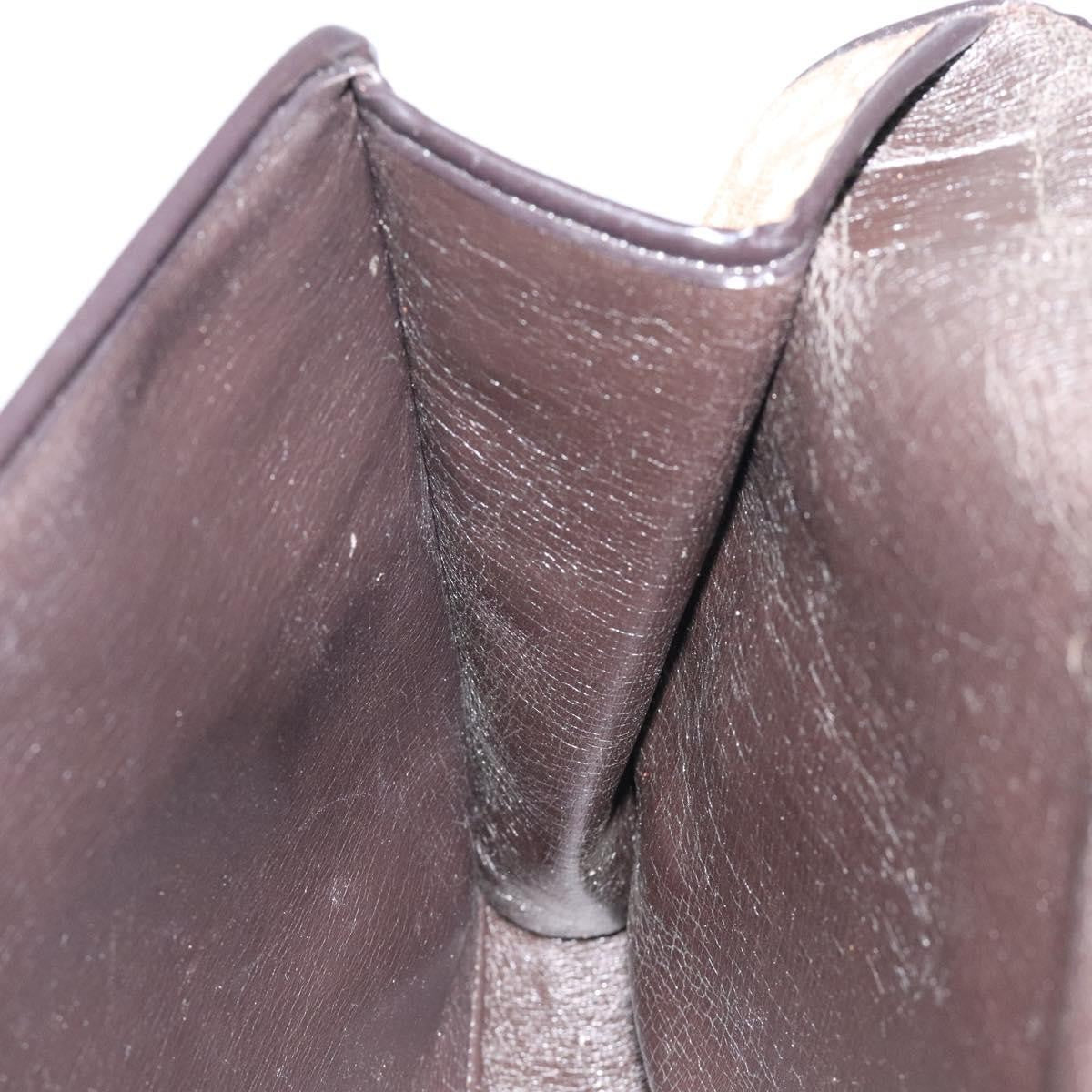 Christian Dior Vintage Trotter Flap Shoulder Bag Canvas, BROWN, CANVAS, Shoulder bag