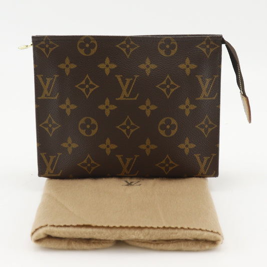 Louis Vuitton Toiletry Pouch Monogram Canvas, Brown, Canvas, Wallet