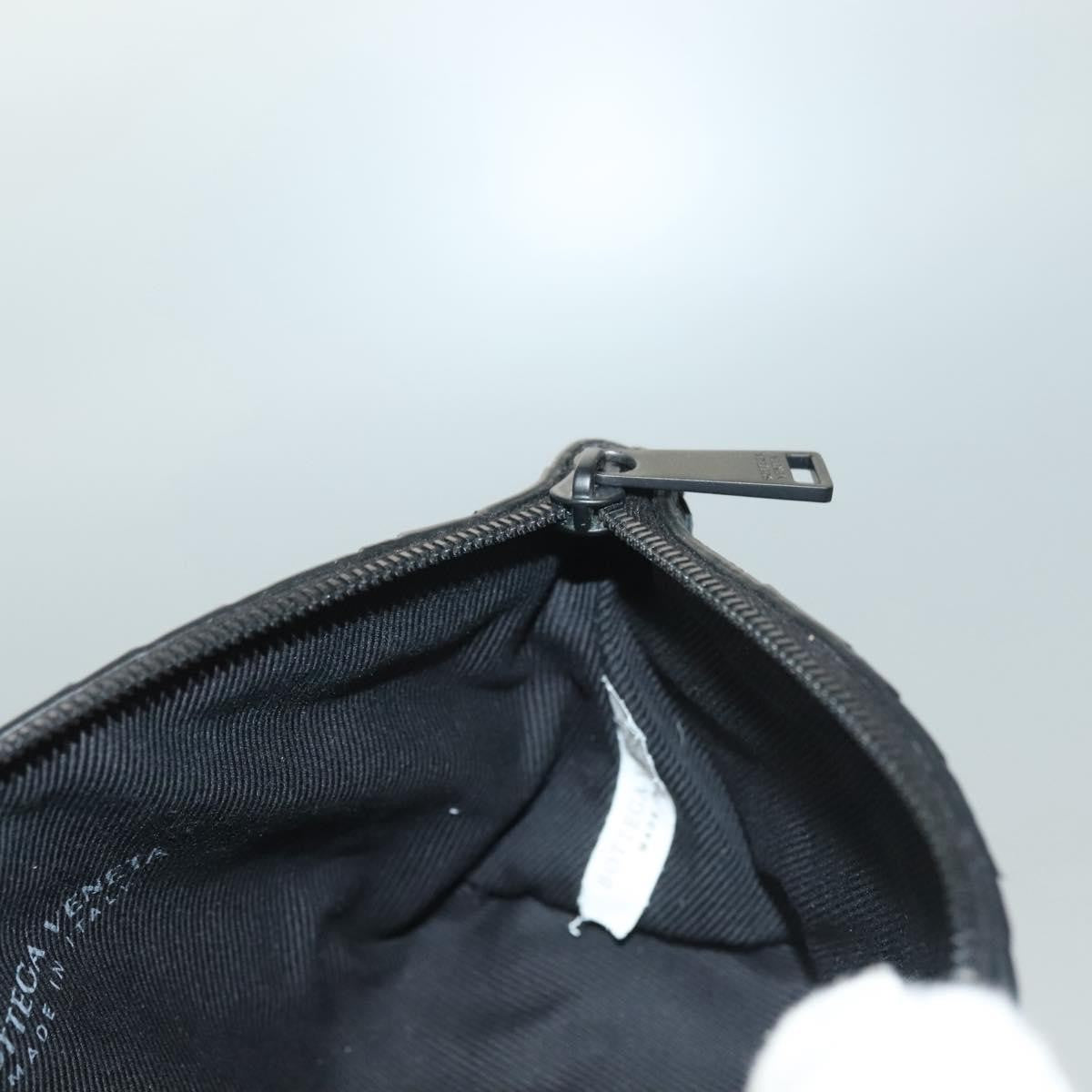 Bottega Veneta Loop Crossbody Bag Intrecciato Nappa, BLACK, LEATHER, Clutche & pouche