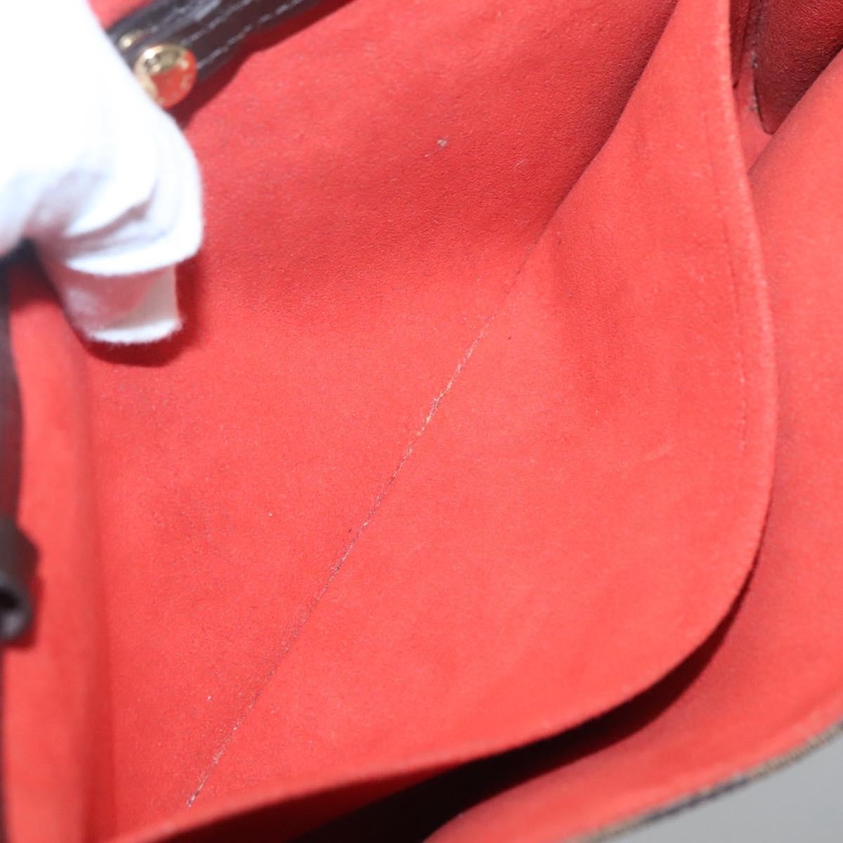 Louis Vuitton Twin Handbag Damier, BROWN, CANVAS, Handbag