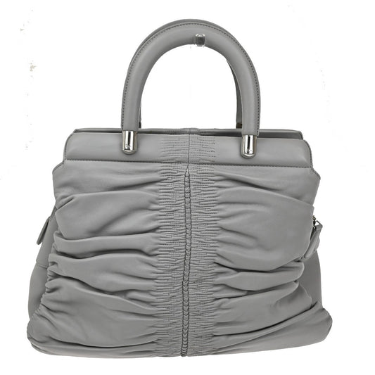 Christian Dior Karenina Tote Lambskin, GRAY, LEATHER, Tote bag