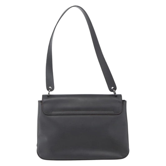Salvatore Ferragamo Vala Shoulder Bag Leather, BLACK, LEATHER, Shoulder bag