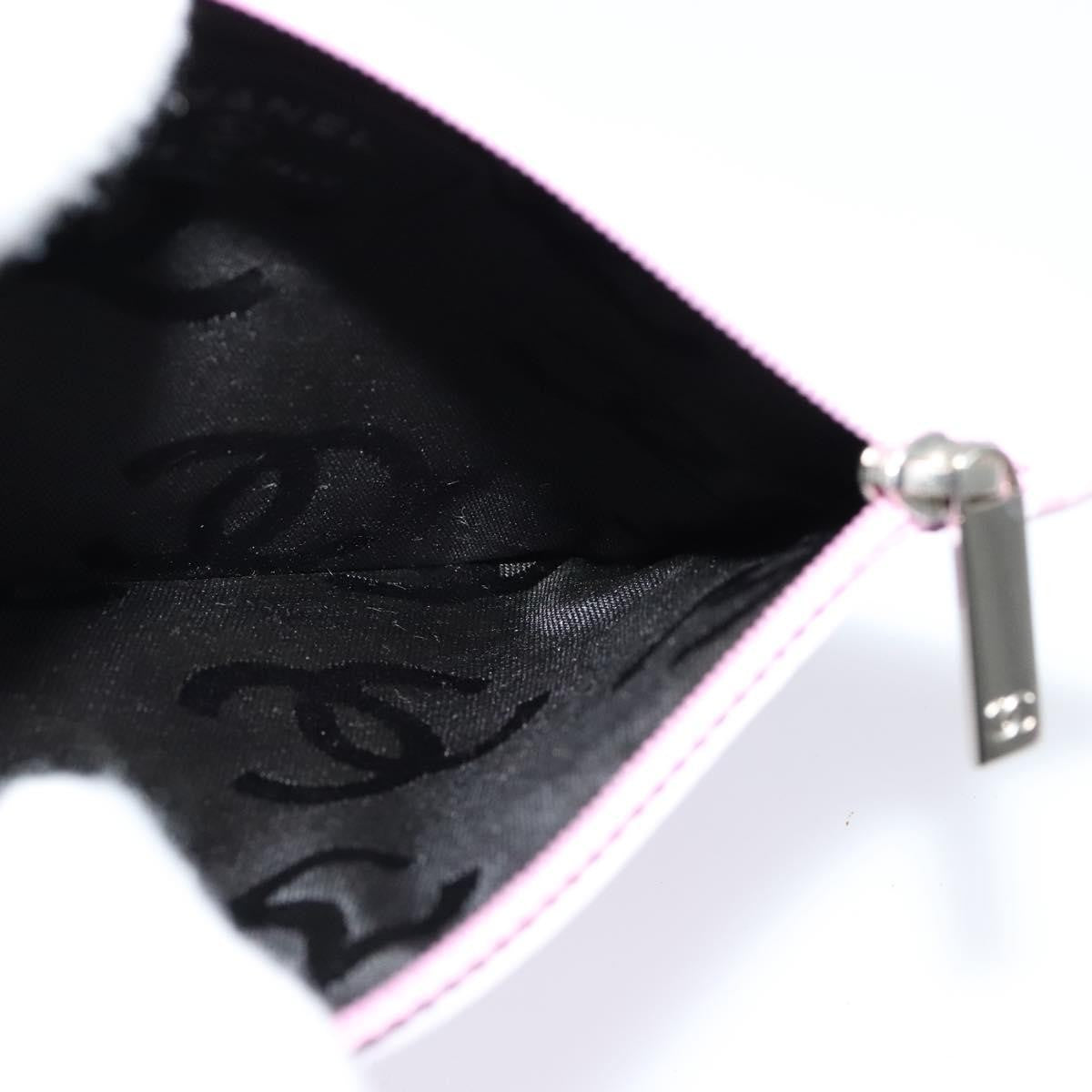 Chanel CC Zip Clutch Leather, Pink, Leather, Clutch