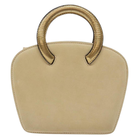 Salvatore Ferragamo Vintage Handbag Suede, BEIGE, SUEDE, Handbag