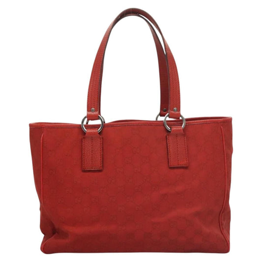 Gucci Vintage Open Tote GG Canvas, Red, Canvas, Tote Bag