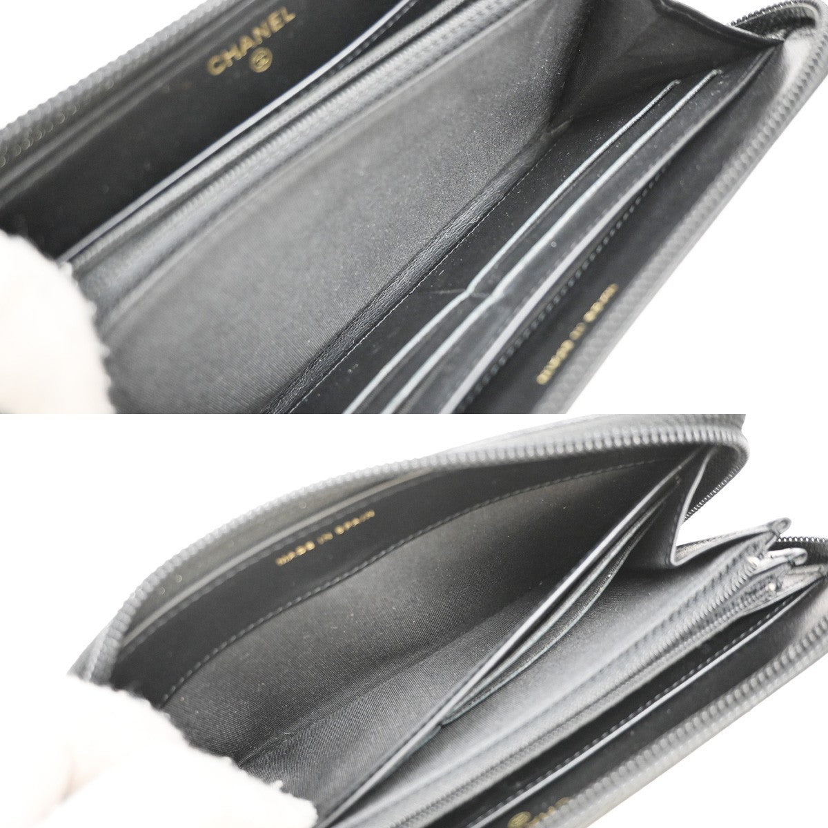 Chanel Timeless CC Zipped Wallet Goatskin, BLACK, LEATHER, Wallets