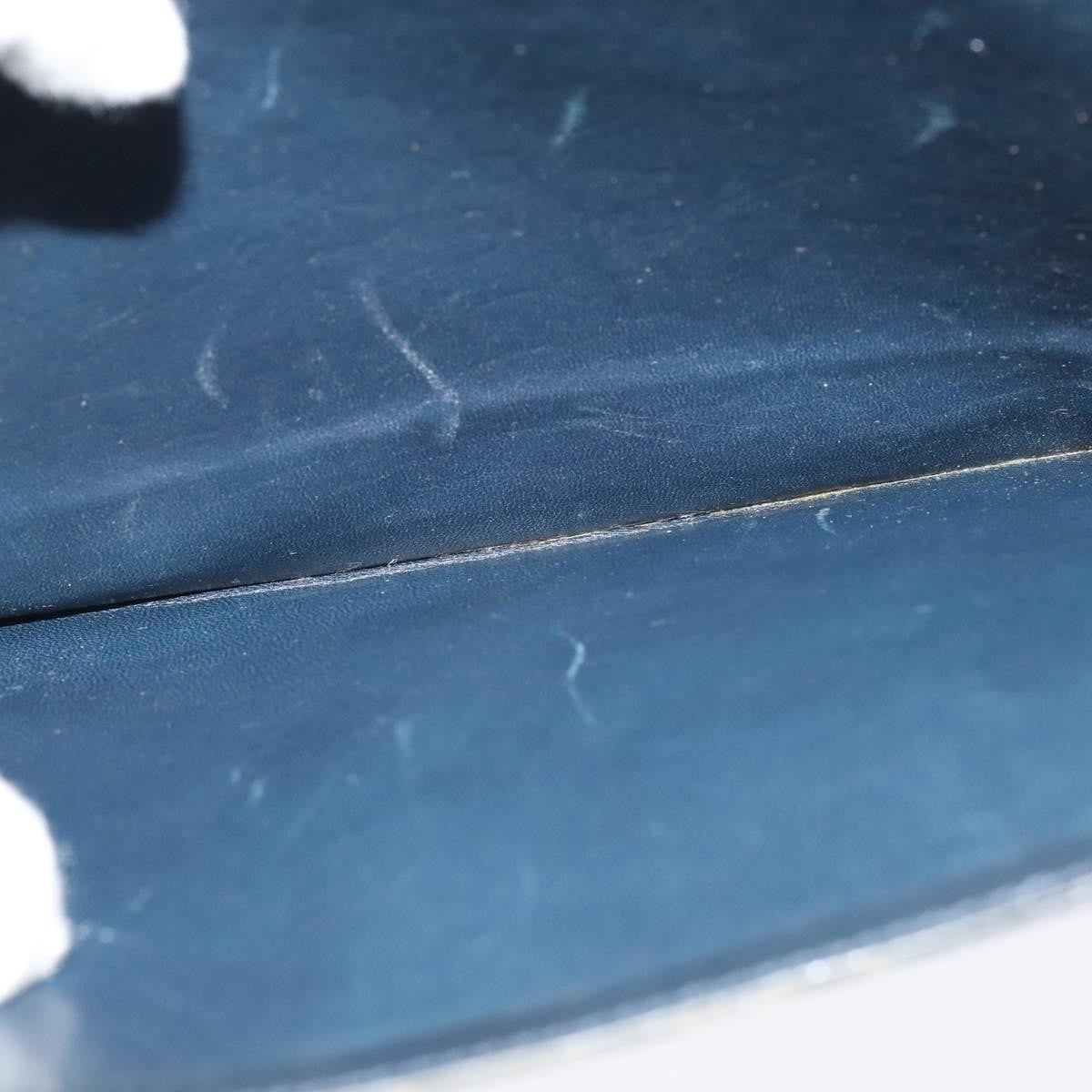 Celine Flap Shoulder Bag Leather, NAVY, LEATHER, Shoulder bag