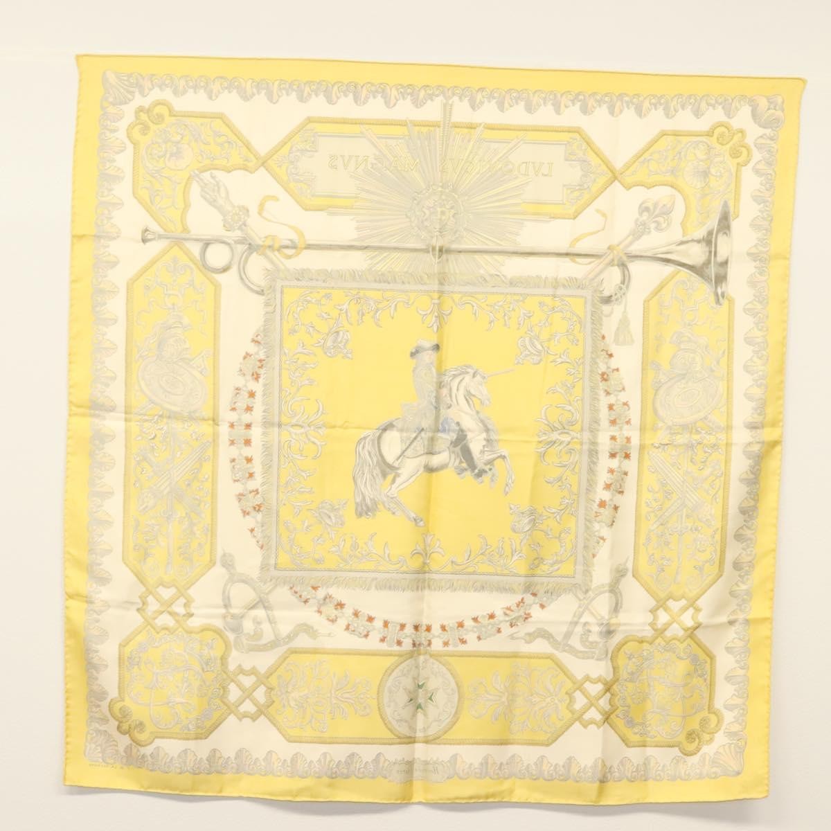 Hermes Carré 90 Silk multicolor, YELLOW, SILK, Scarve & shawl