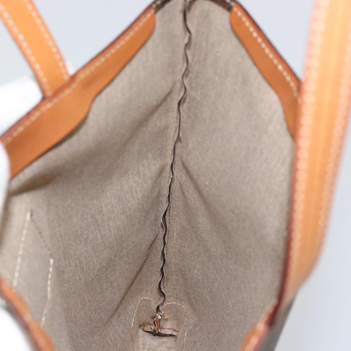 Celine Vintage Macadam Tote bag Canvas, BROWN, CANVAS, Tote bag