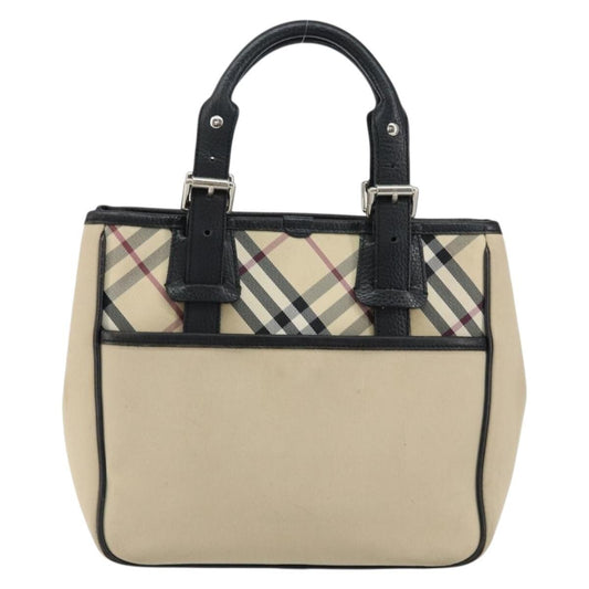 Burberry Nova Check Handbag Nova Check Canvas, BEIGE, CANVAS, Handbag