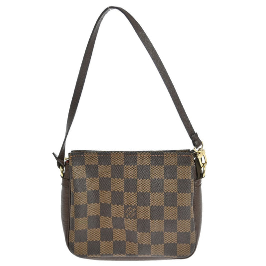 Louis Vuitton Trousse Make Up Bag Damier Canvas, BROWN, CANVAS, Clutche & pouche