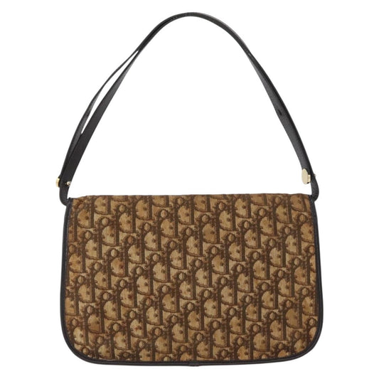 Christian Dior Trotter shoulder bag Canvas, BROWN, CANVAS, Shoulder bag