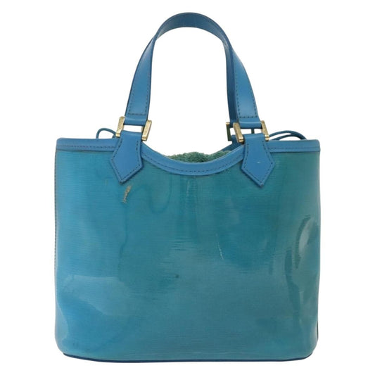 Louis Vuitton Plage Lagoon Bay Handbag Vinyl Epi Leather, BLUE, LEATHER, Handbag