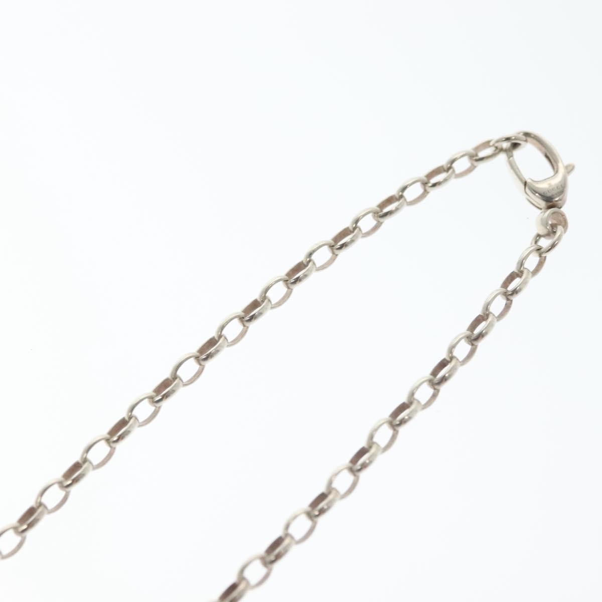 Gucci Engraved Interlocking G Chain Link Pendant Necklace Sterling Silver, SILVER, SILVER, Necklace