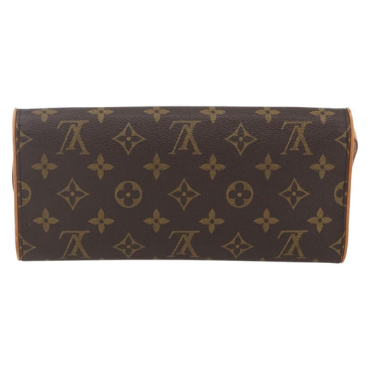 Louis Vuitton Twin Handbag Monogram Canvas, BROWN, CANVAS, Clutche & pouche