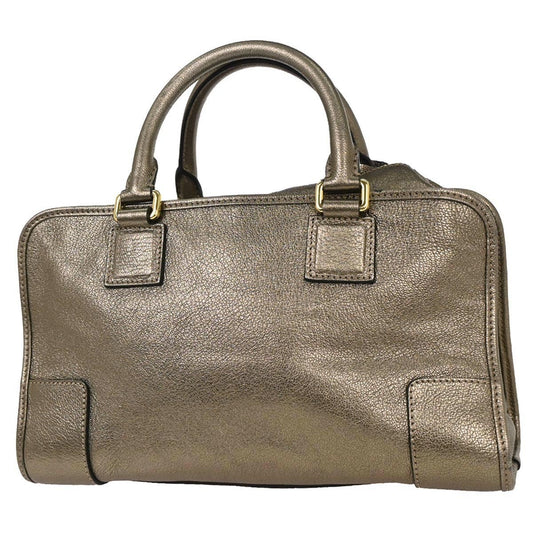 Loewe Amazona Bag Leather, GOLD, LEATHER, Handbag