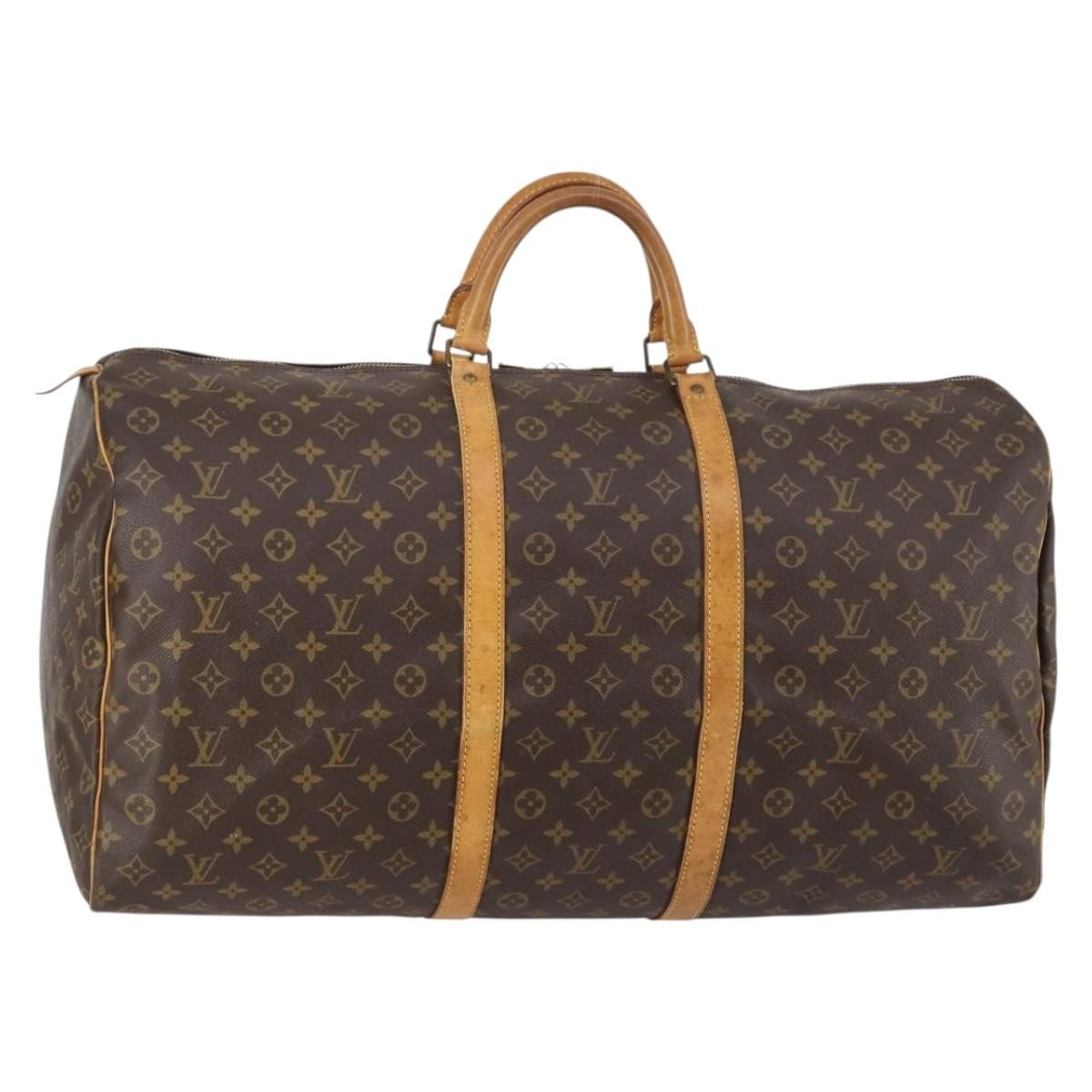 Louis Vuitton Keepall Bag Monogram Canvas, MULTICOLOUR, CANVAS, Travel bag