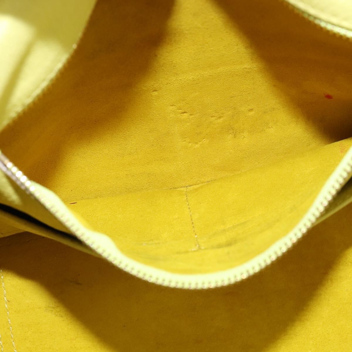 Celine Tie Knot Tote Smooth Leather, YELLOW, LEATHER, Tote bag