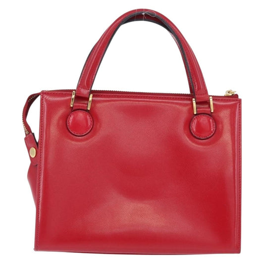 Versace Vintage Handbag Leather, RED, LEATHER, Handbag