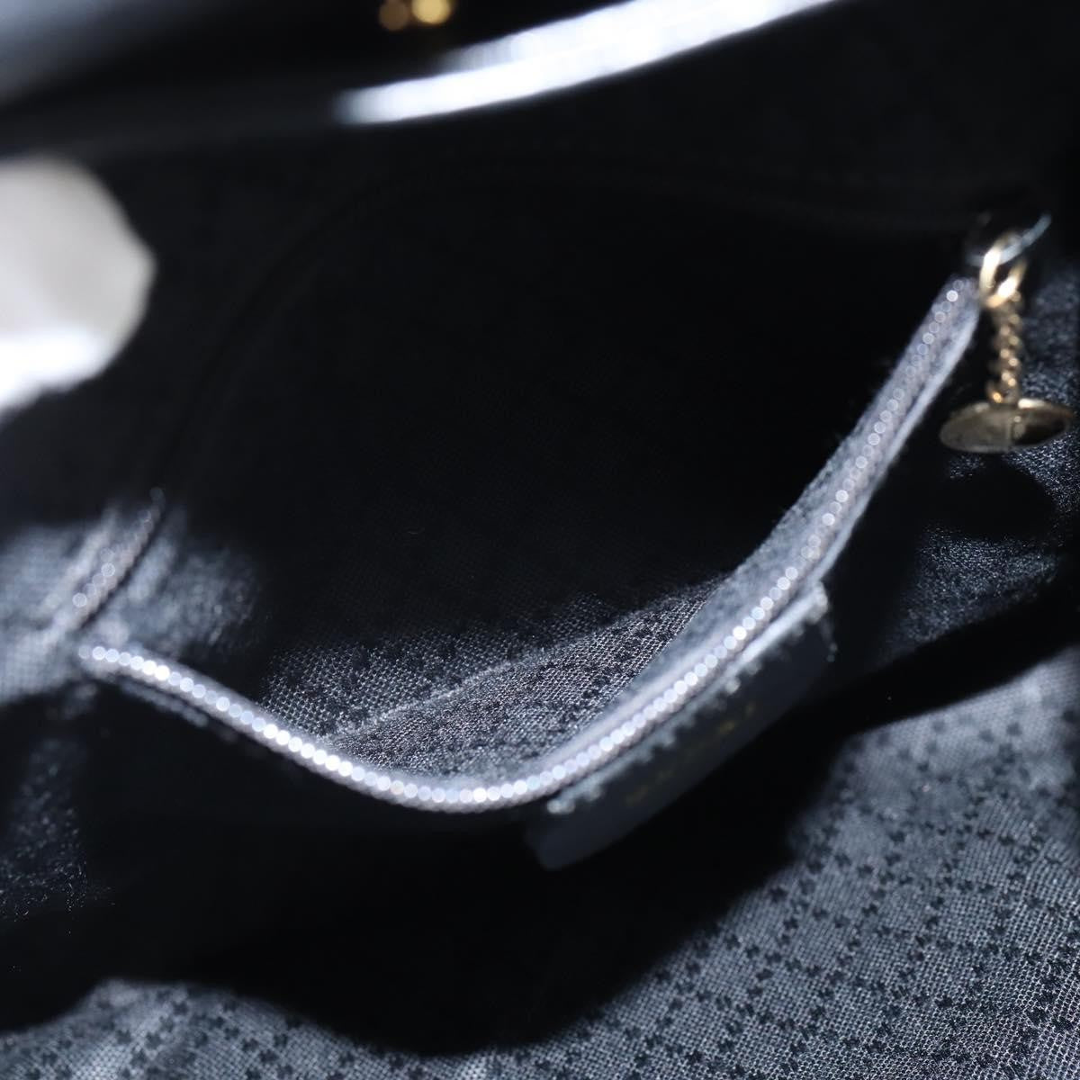 Gucci Vintage Bamboo Backpack Leather, BLACK, LEATHER, Backpack