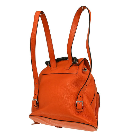 Gucci Bamboo Tassel Backpack Leather, ORANGE, LEATHER, Backpack