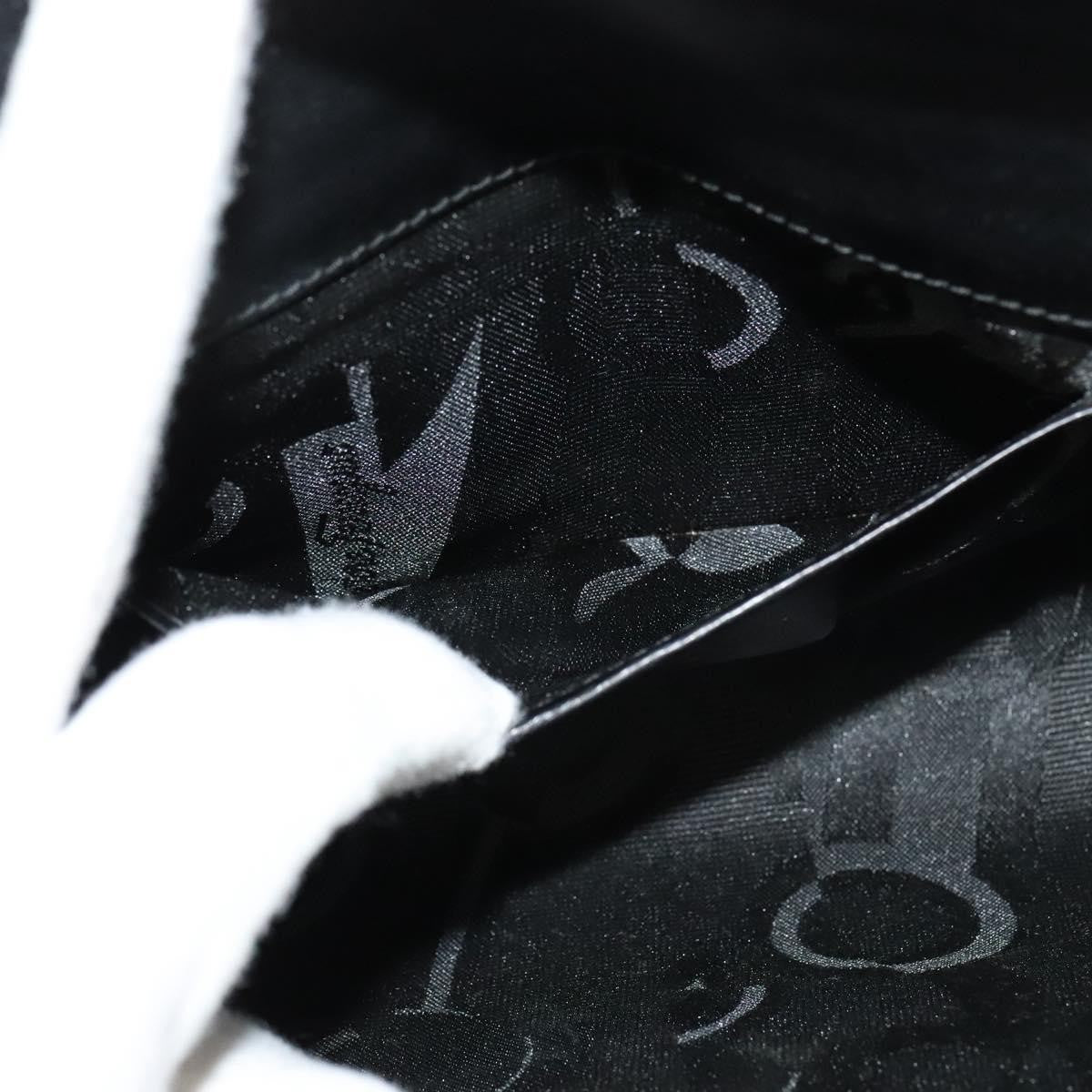 Salvatore Ferragamo Gancini Box Crossbody Bag Leather, BLACK, LEATHER, Shoulder bag