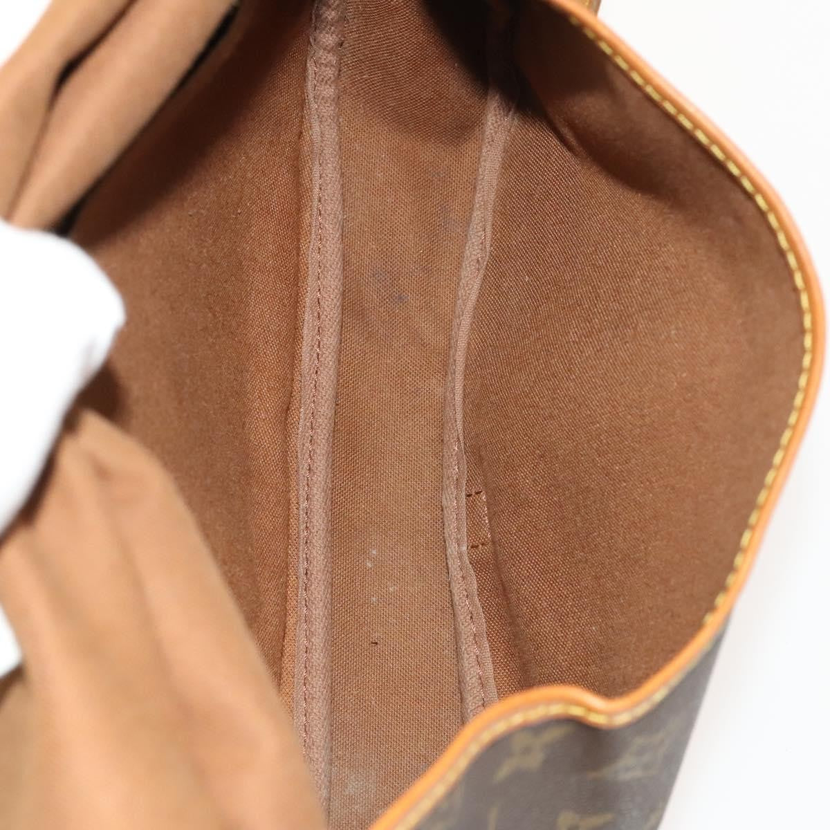 Louis Vuitton Saumur Handbag Monogram Canvas, BROWN, CANVAS, Shoulder bag