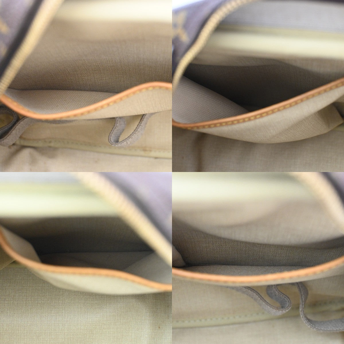 Louis Vuitton Deauville Handbag Monogram Canvas, BROWN, CANVAS, Handbag