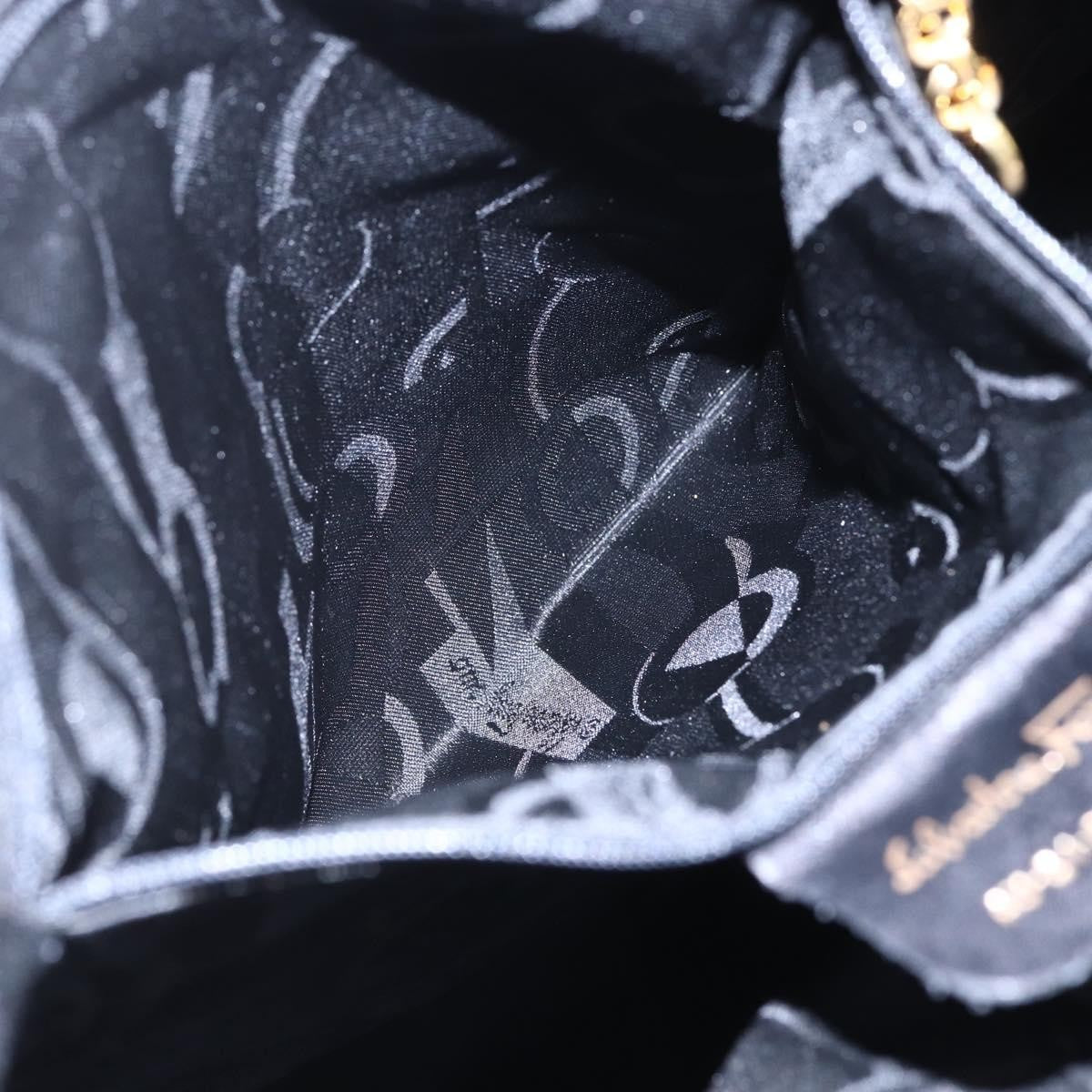 Salvatore Ferragamo Vala tote Canvas, BLACK, CANVAS, Tote bag