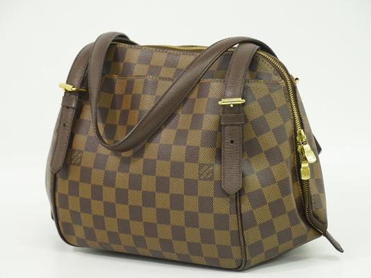 Louis Vuitton Belem Handbag Damier, BROWN, CANVAS, Handbag