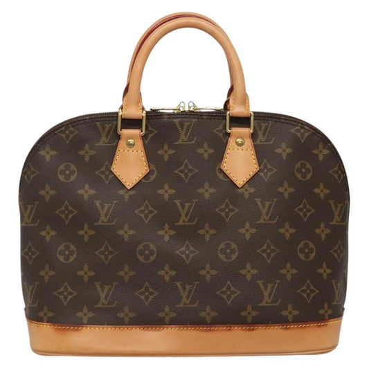 Louis Vuitton Alma Handbag Monogram Canvas, BROWN, CANVAS, Handbag