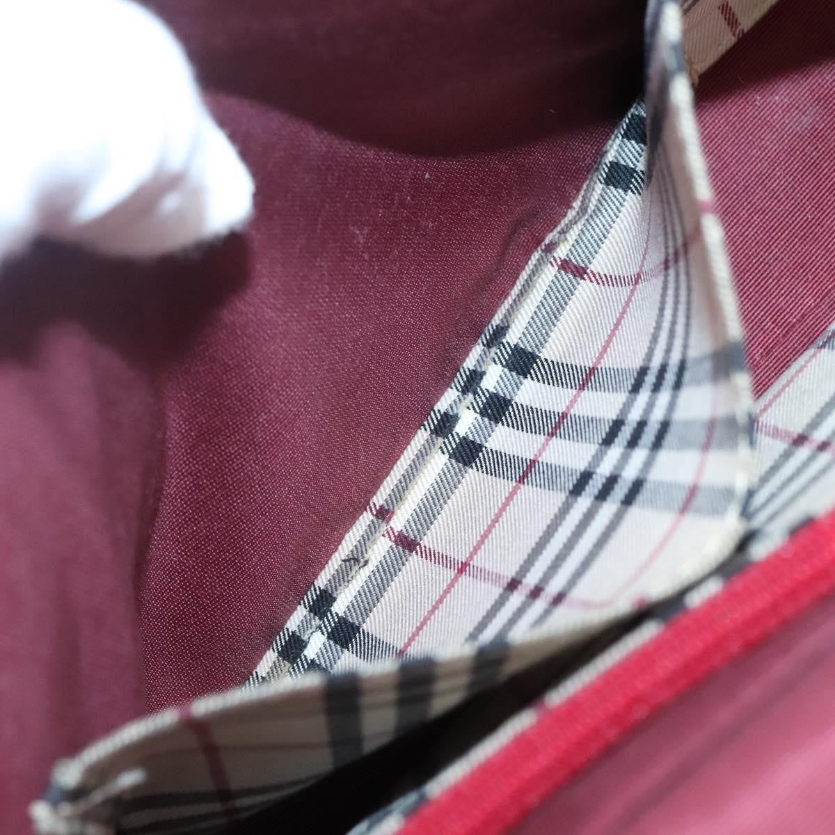 Burberry Vintage Handbag Leather, RED, LEATHER, Handbag