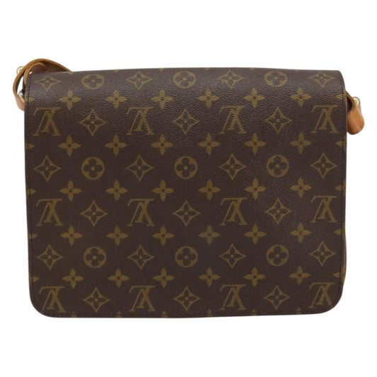 Louis Vuitton Cartouchiere Handbag Monogram Canvas, BROWN, CANVAS, Shoulder bag