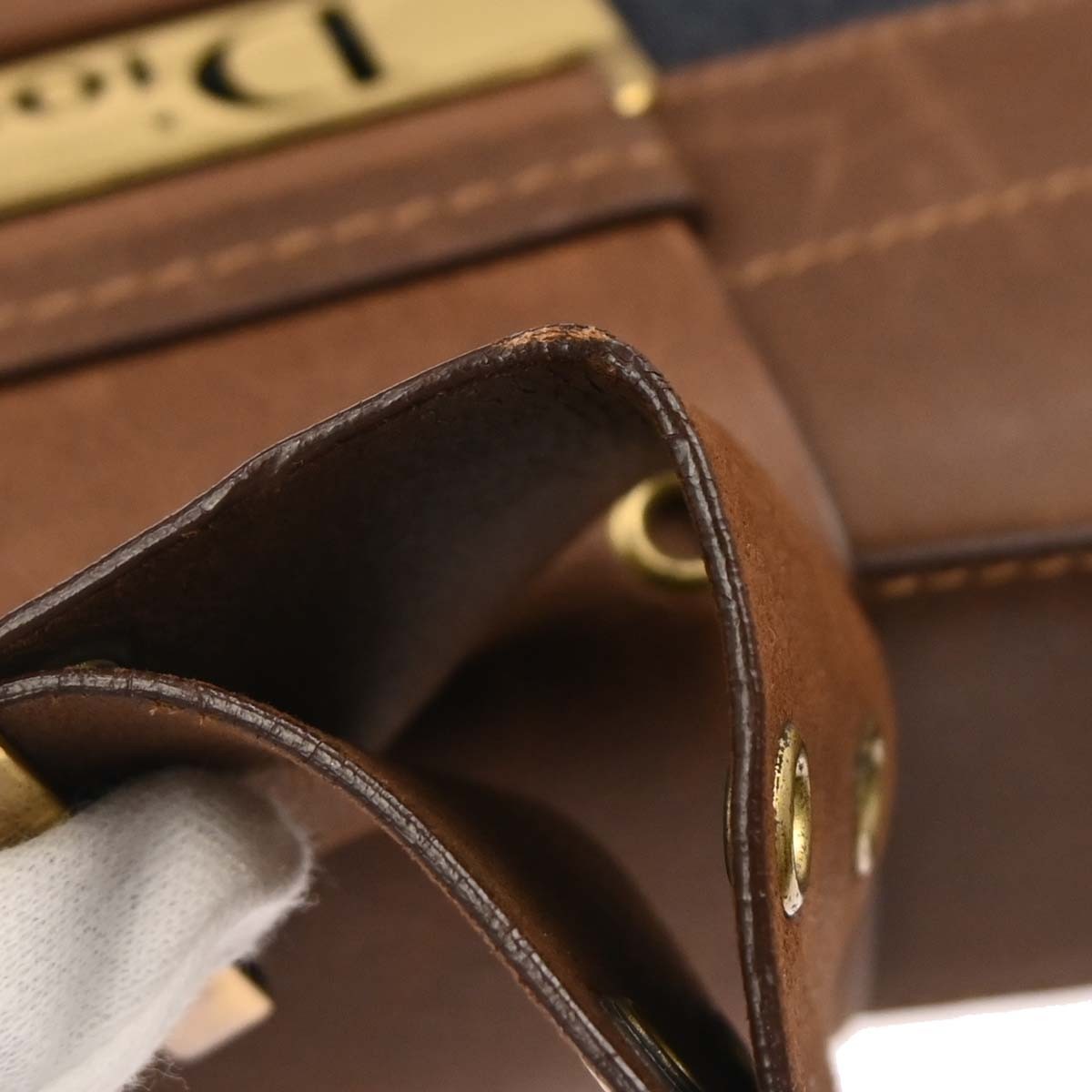 Christian Dior Vintage Street Chic Columbus Bag Denim, BLUE, DENIM_JEANS, Shoulder bag