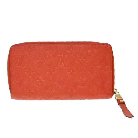 Louis Vuitton Secret Wallet Monogram Empreinte Leather, ORANGE, LEATHER, Wallets
