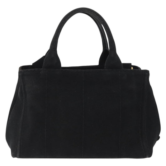 Prada Canapa Tote Canvas, Black, Canvas, Tote Bag