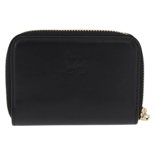Christian Louboutin Panettone Coin Purse Embellished Leather, Black, Leather, Wallet