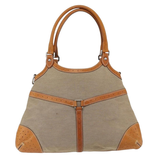Gucci Reins Web Shoulder Bag Canvas, BEIGE, CANVAS, Shoulder bag