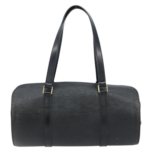 Louis Vuitton Soufflot Handbag Epi Leather, BLACK, LEATHER, Handbag