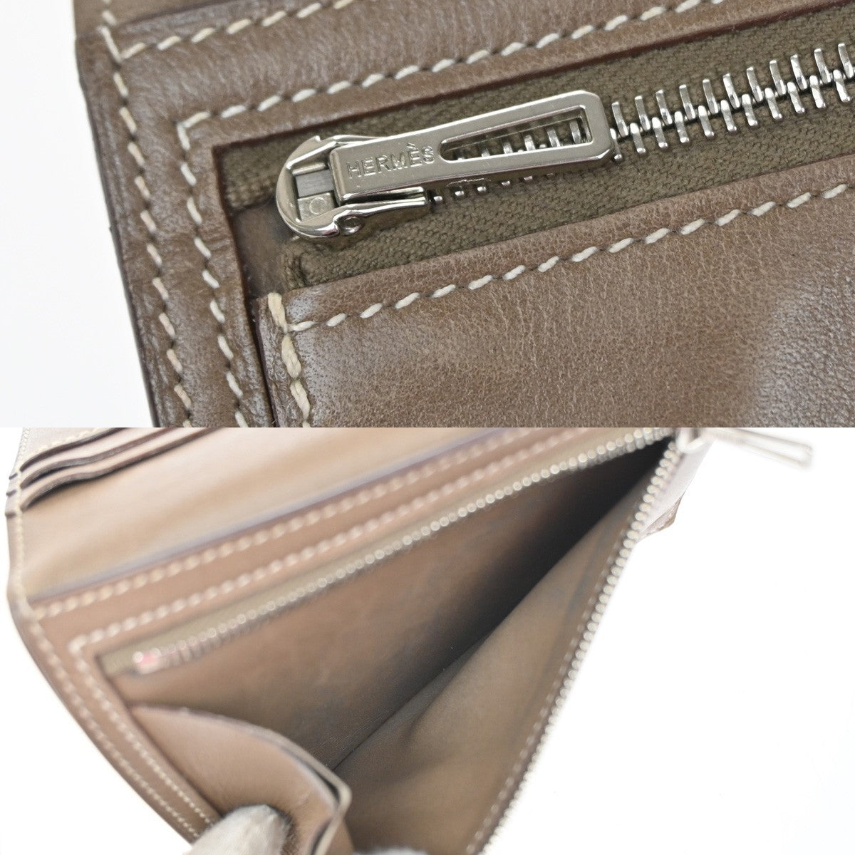 Hermes Bearn Coin Wallet Epsom, Brown, Leather, Wallet