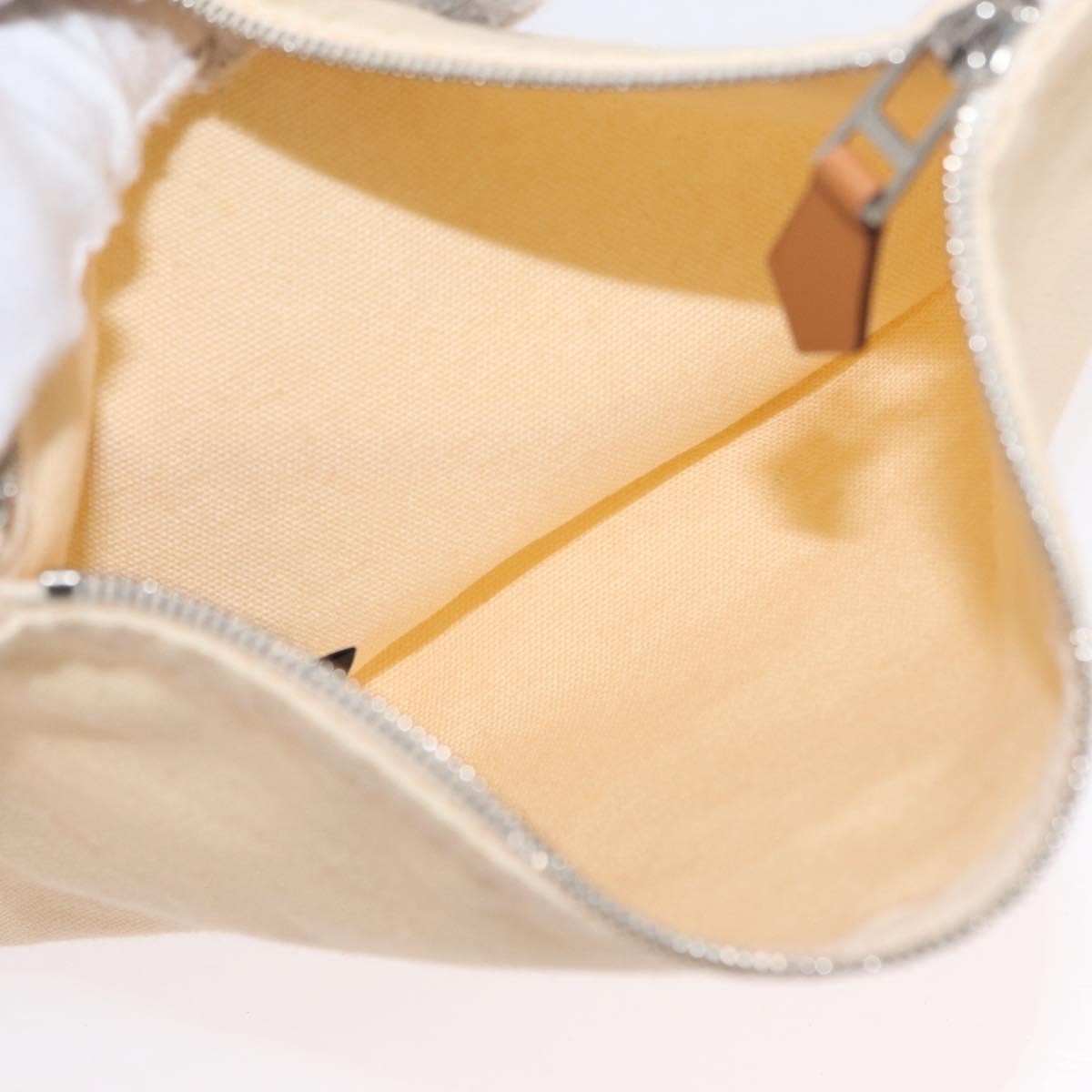 Hermes Lindy de Plage Tote Toile, Orange, Canvas, Tote Bag