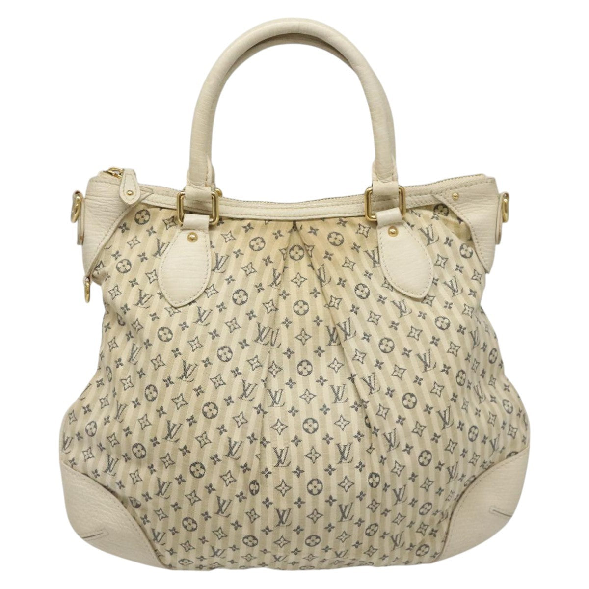 Louis Vuitton Marina Handbag Mini Lin Croisette, BEIGE, CANVAS, Handbag