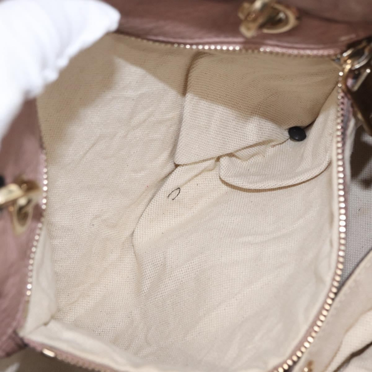 Gucci Bamboo Shopper Tote Leather, PINK, LEATHER, Handbag