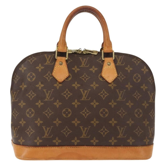 Louis Vuitton Alma Handbag Monogram Canvas, BROWN, CANVAS, Handbag